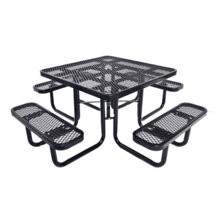 Expanded Metal 46" Square Picnic Table