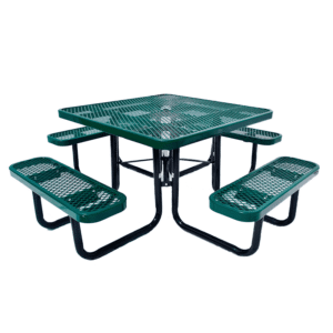 Expanded Metal 46" Square Picnic Table
