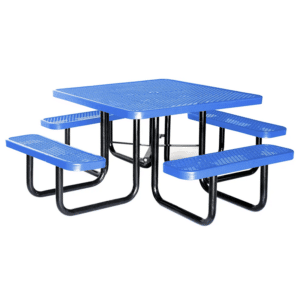 Expanded Metal 46" Square Picnic Table