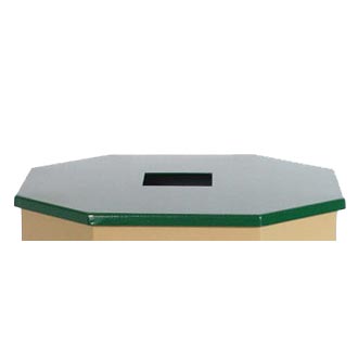 Dome and Flat Top Trash Receptacle Lids