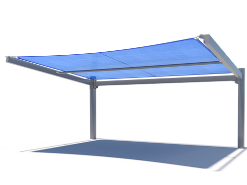 Cantilever Wing Cabled Shade Structure