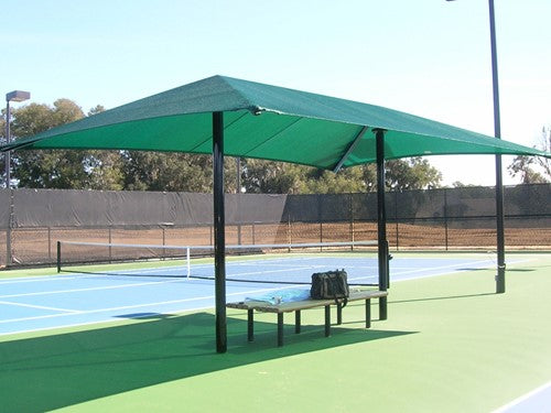 Hip Roof Shade Structure with 2 Posts