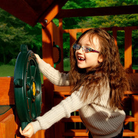 Large Ship's Wheel Swing Set Accessory