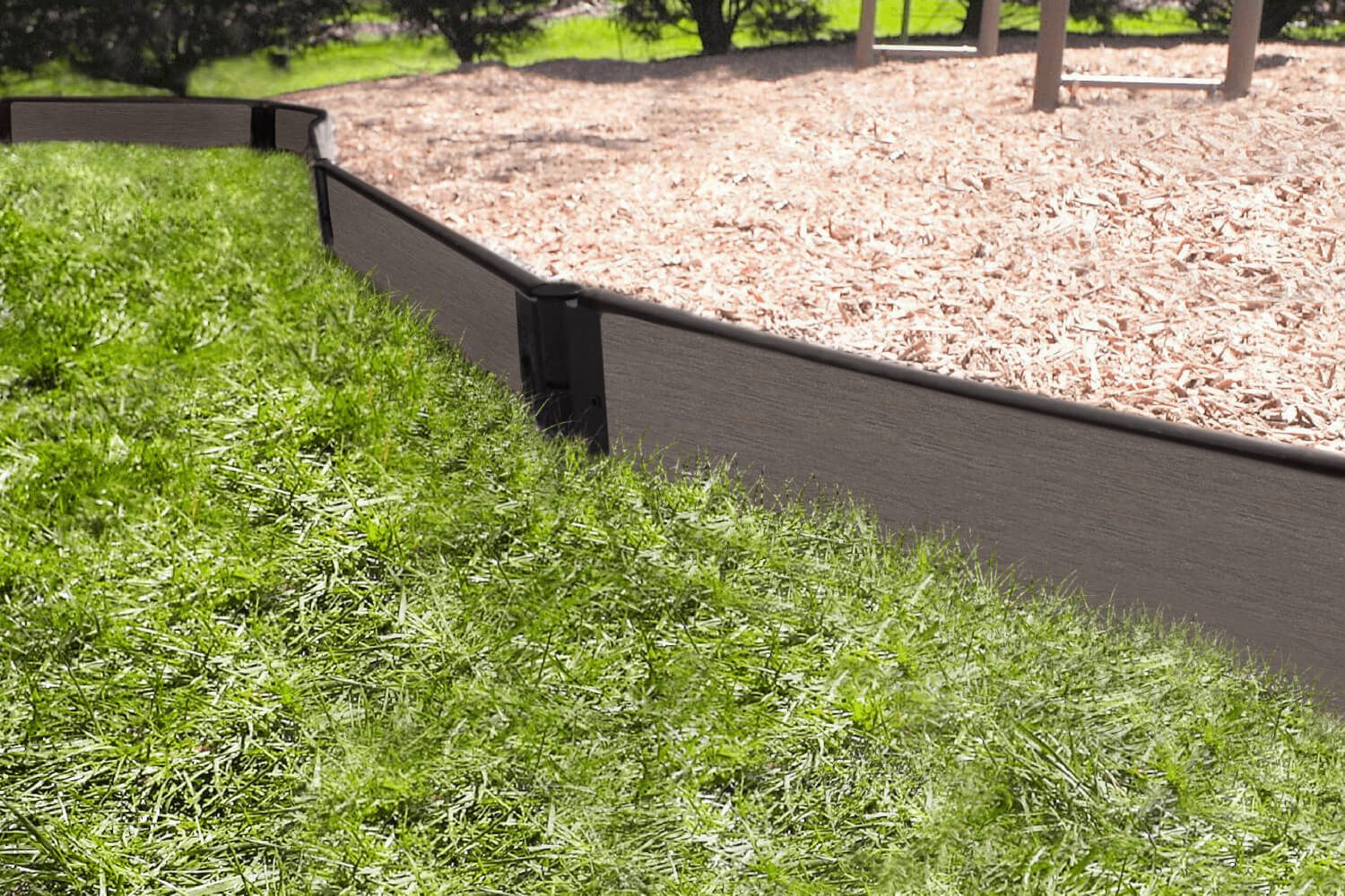 Tool-Free Classic Curved Playground Border