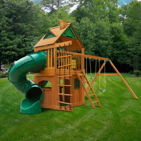 Mountaineer Clubhouse AP Wooden Swing Set