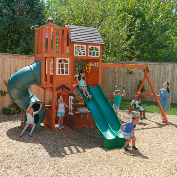 Copper Ridge Wooden Swing and Play Set