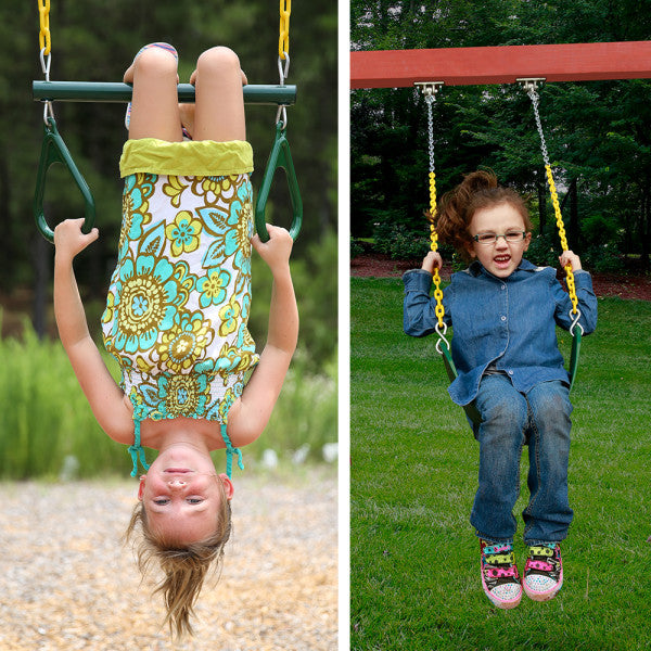 Sun Valley Deluxe Wooden Swing Set