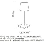 Poldina Pro Mini Portable Table Lamp